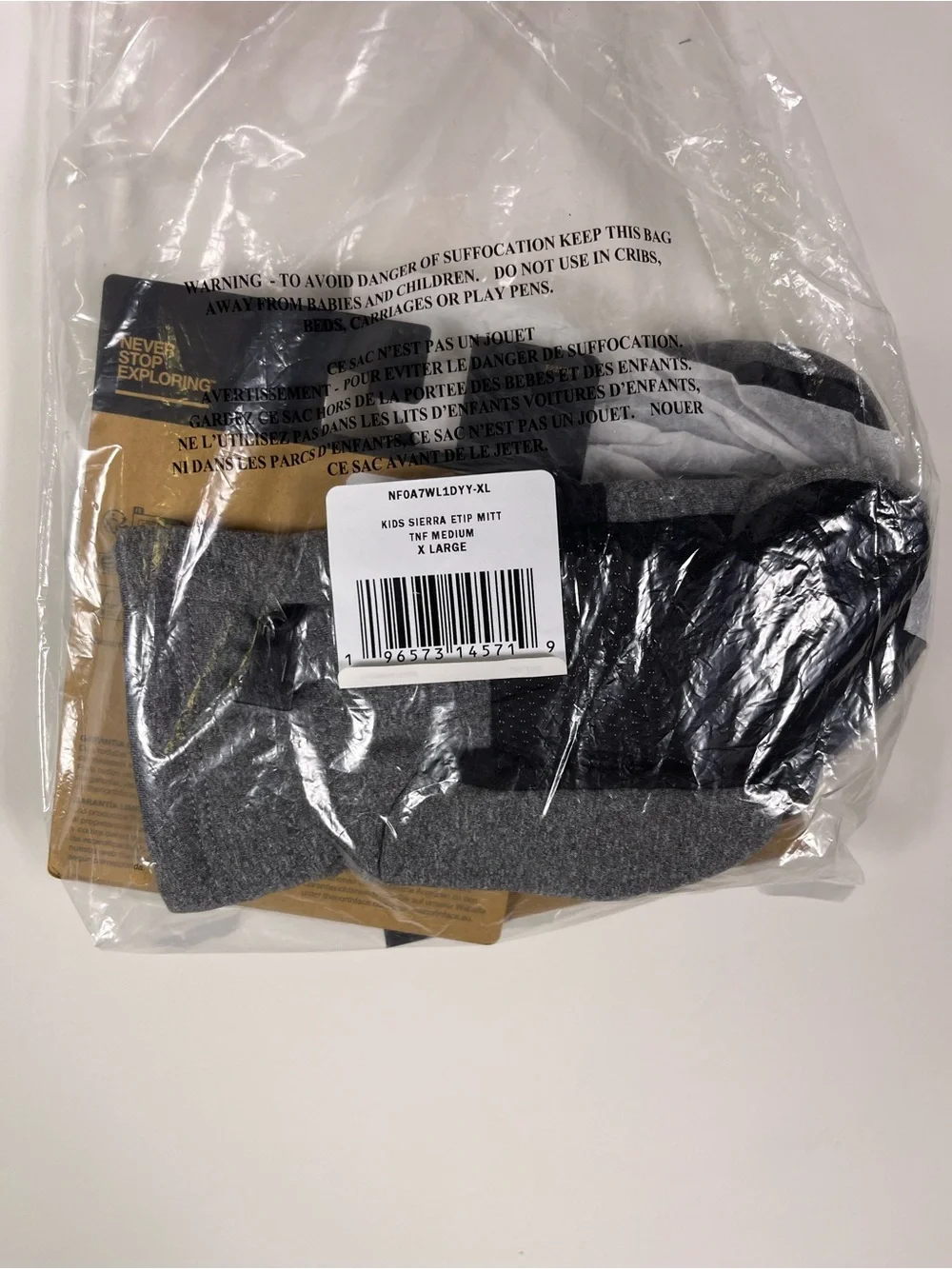 The North Face new tags
